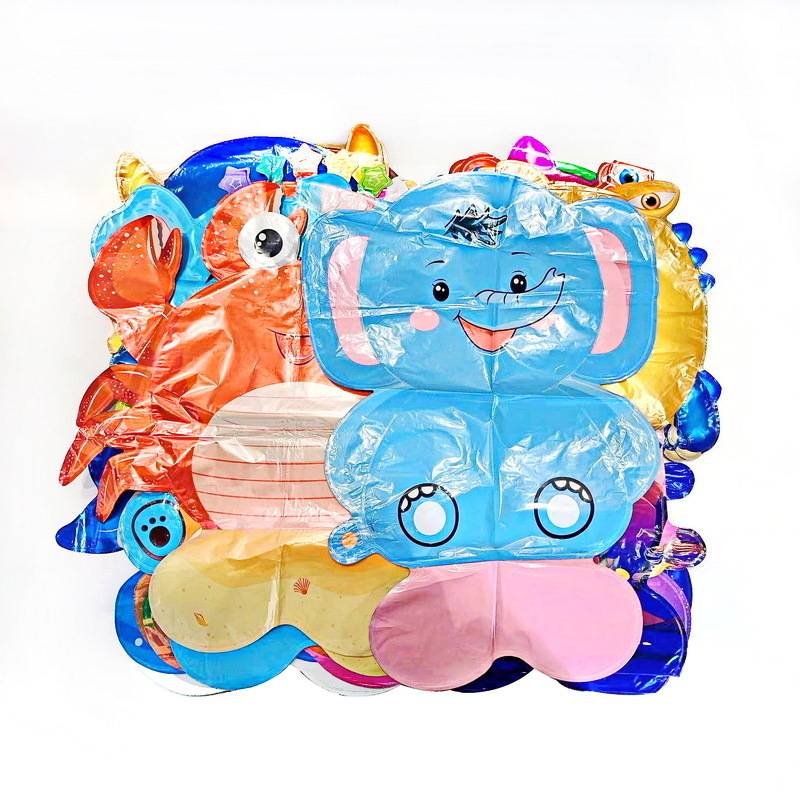 Nueva historieta animal en forma de globo de aluminio fiesta de los niños decoración juguete actividad escolar globo de papel de aluminio