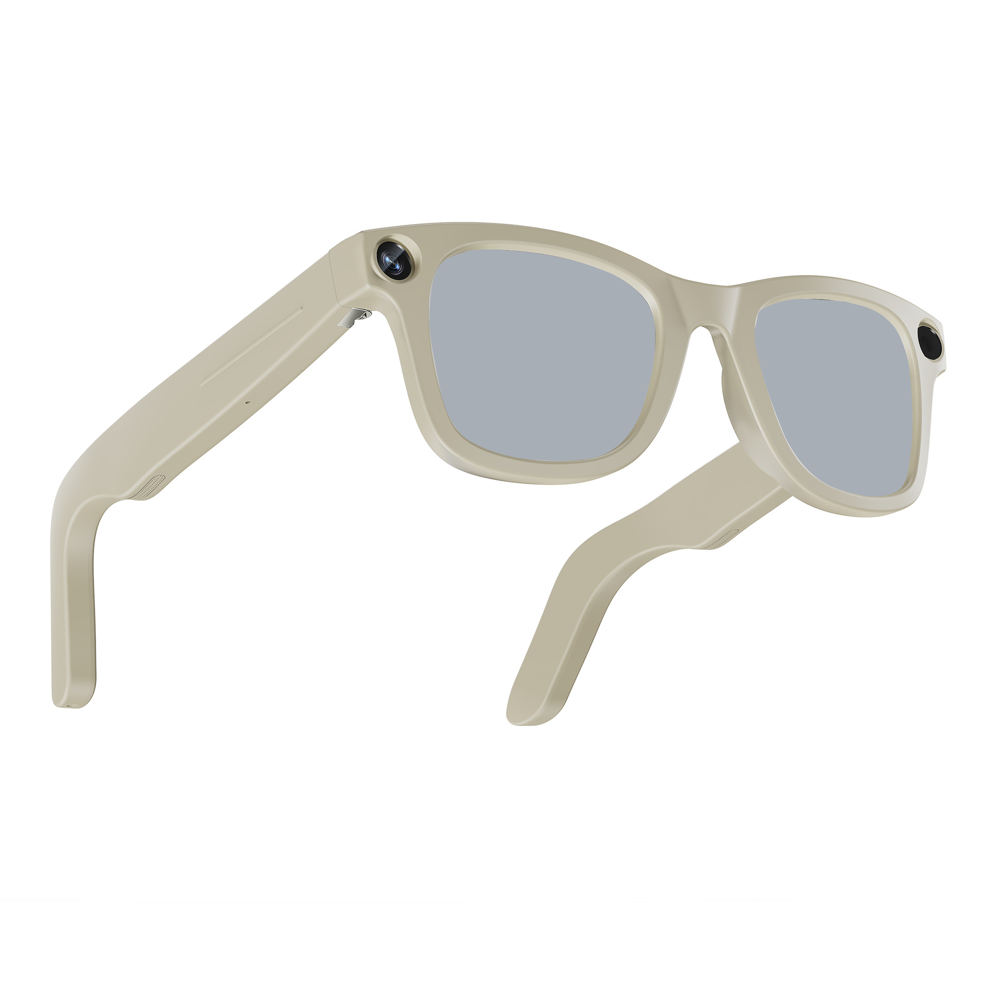 미색 프레임 - 실버 렌즈