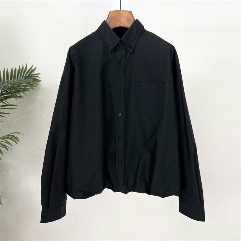 European goods 25 spring and summer bv old money wind minimalist fake two-piece shirt upstart men's quality shirt agent