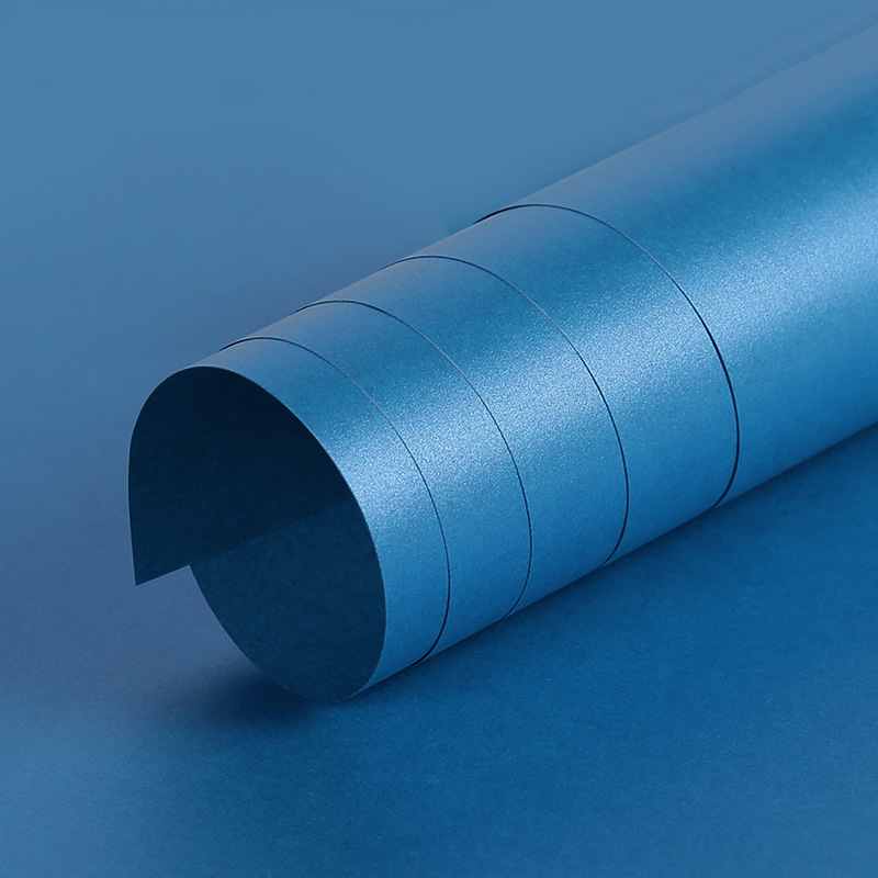 120g plana nacarado de papel de color arte recubierto embalaje de papel de impresión de origami cortado a mano espesado libro creativo