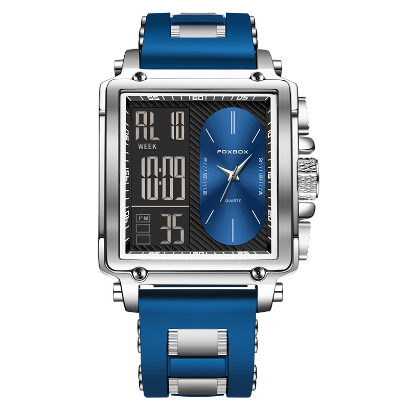 LIGE/comercio exterior nuevo reloj electrónico de doble pantalla multifuncional para hombres reloj de cronógrafo deportivo impermeable para estudiantes