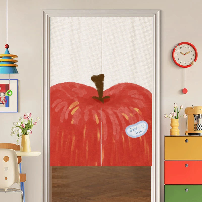 When Life Gives You an Apple, Bedroom Door Curtain Semi-Blocking Anti-Privacy High-End Punch-Free Partition Curtain When Life Gives You an Apple, Bedroom Door Curtain Semi-Blocking Anti-Privacy High-End Punch-Free Partition Curtain