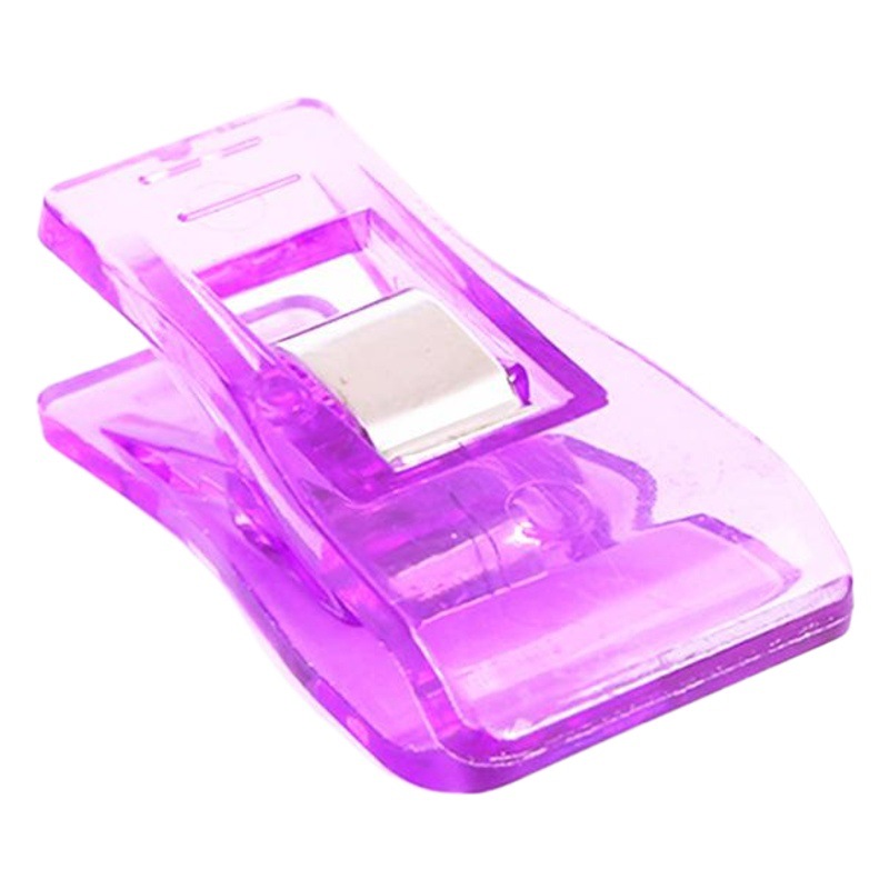 Cartoon Cute Mini Transparent White and Red Plastic Spring Ax Positioning Strong Patchwork Edge Scale Small Clip