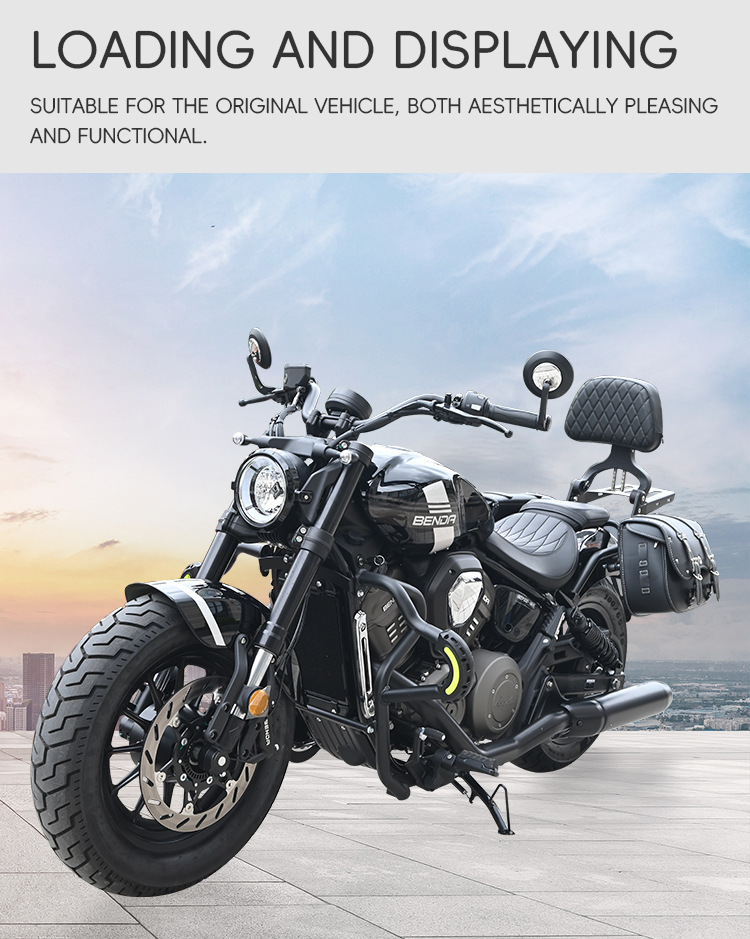 Suitable for Benda Graystone 707 crash bars, anti-fall bumpers, foldable backrest, rear rack, quick-release side bags, tail rack modification