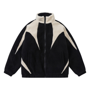 New Winter Lamb Velvet Jacket Men's Thickeneded Velvet Cotton Jacket Couple's Cotton Outwear Men's Cotton Outwear Men's Top