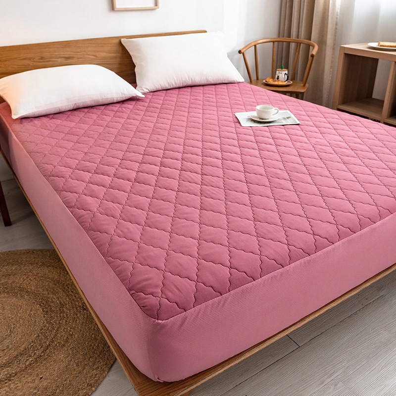 Cama de algodón impermeable clase A transfronteriza amazon cama de cama lavable en máquina cubierta de colchón de color sólido cama de comercio exterior cama de cama