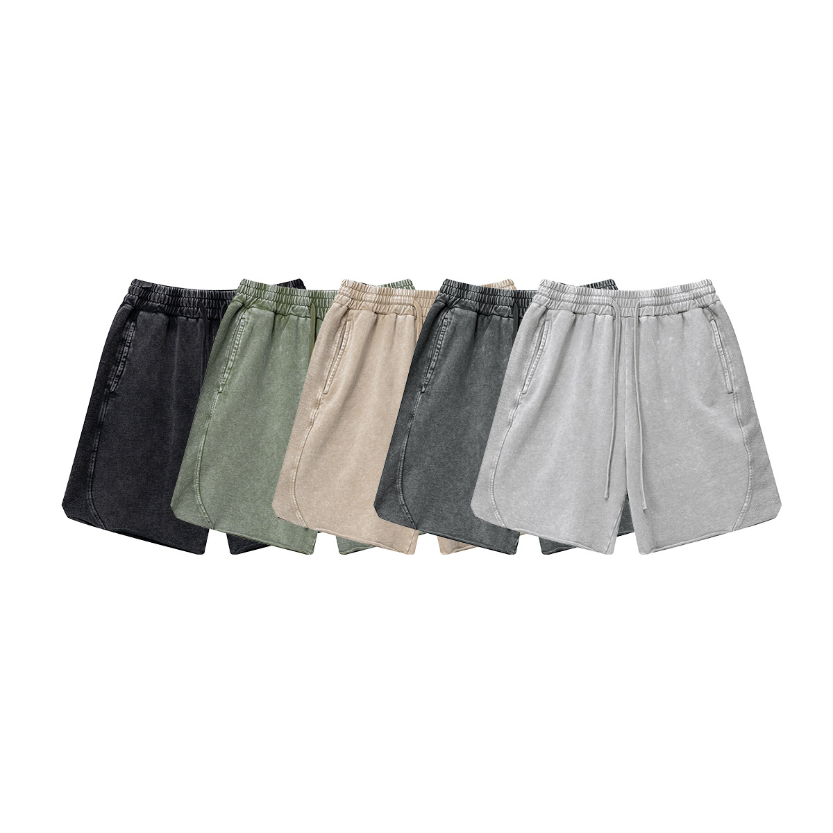 BE Men's Wear | 2025 Summer American Trendy Brand ins Batik Lavado y desgastado Pantalones cortos para hombres Pantalones sueltos para hombres