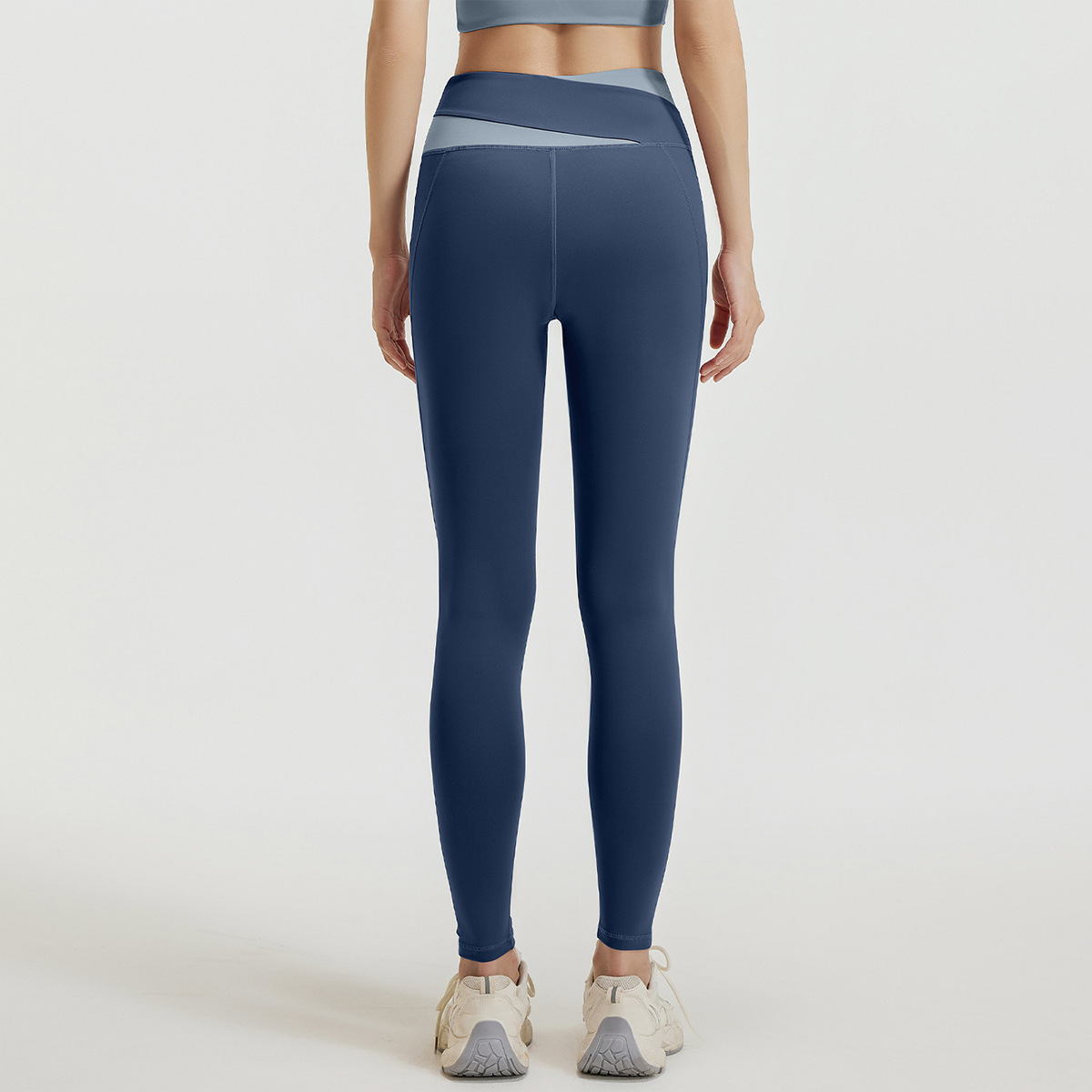 Pantalones desnudos, pantalones de costilla, cintura alta, caderas, abdomen reducido, adelgazamiento, pantalones deportivos de ejercicio elásticos