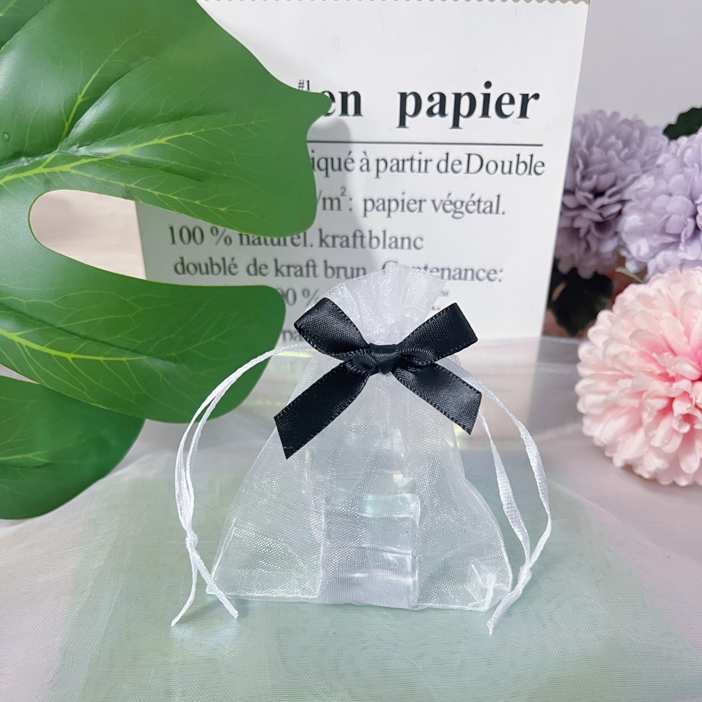 6g Weight Storage Bag Storage & Cleaning Jewelry Packaging Bags Classification 1 Piece Quantity Organza Material Solid Color Pattern Casual Style Casual Solid Color Organza Gift Wrapping Supplies 7