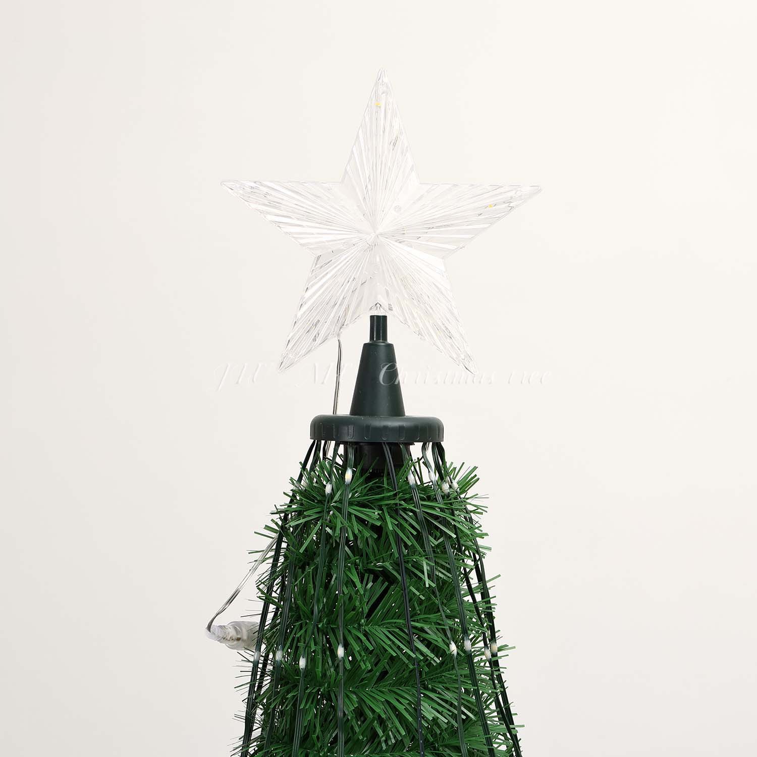 2026 nuevo producto transfronterizo plegable ecológico PVC con luz verde árbol de Navidad árbol de decoración de Navidad