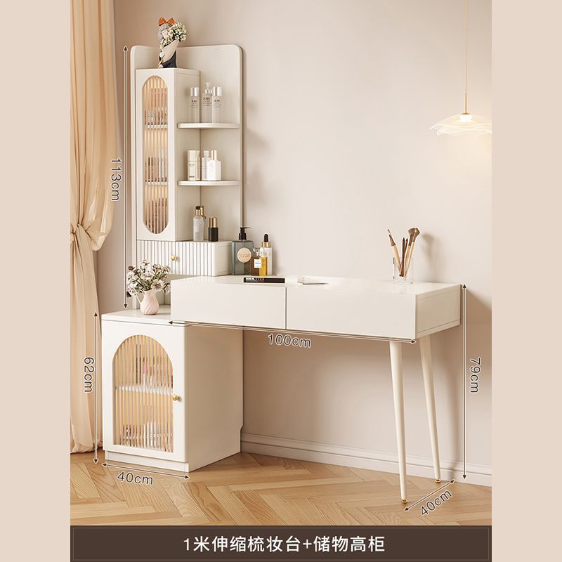 100CM 화장대 + 왼쪽 높은 캐비닛