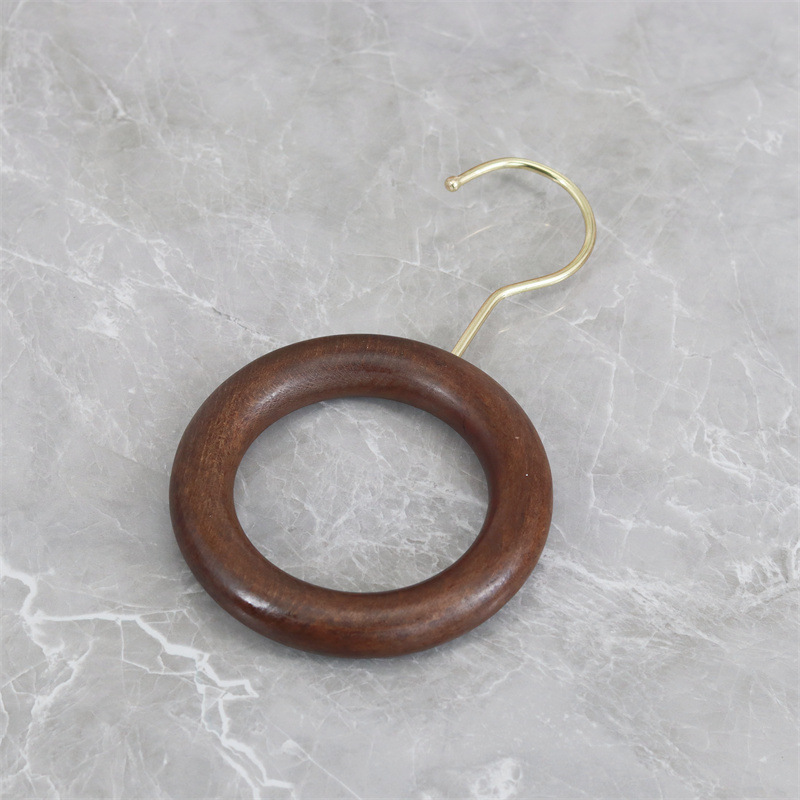 12cm 복고풍 나무 반지 + 10cm 골드 후크
