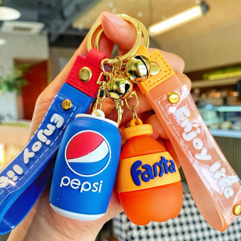Creative Coke Beverage Bottle Keychain Exquisite Starbucks Pendant Cartoon Car School Bag Hanging Ornaments Wholesale Creative Coke Beverage Bottle Keychain Exquisite Starbucks Pendant Cartoon Car School Bag Hanging Ornaments Wholesale