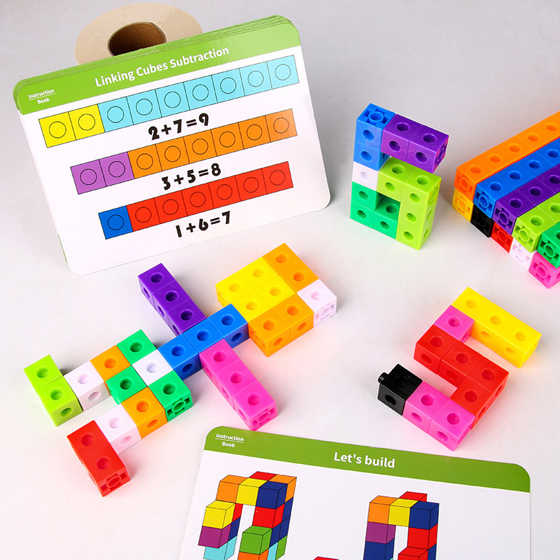 Bloques de gránulos cuadrados ayuda de enseñanza matemática infantil rompecabezas juguetes montardias juguetes infantiles hechos a mano image 5