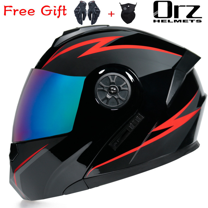 ORZ Casco de coche eléctrico Casco completo gris para hombres y mujeres Casco completo Casco pequeño Casco de cuatro estaciones Casco completo sin motocicleta