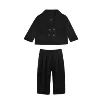 Black set, jacket, trousers, 2 piece set