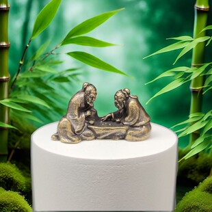Copper plated boya chivalrous beauty pine bonsai plant rockery flowing water fish tank landscaping small ornaments miniature landscape