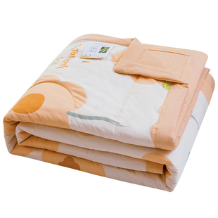 Summer Cool Quilt Pure Cotton Air-conditioning Quilt Spring and Autumn Machine Washable Washable Summer Quilt Single Double Summer Thin Full