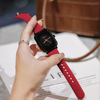 Trend silica gel fashionable watch strap, square watch, simple and elegant design, city style