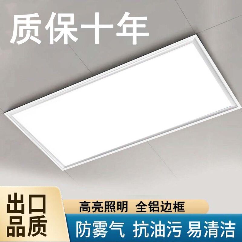 Integrated Ceiling Led Light Kitchen Light Flat Light Bathroom Embedded Rectangular Buckle Light 30X60 Ceiling Light