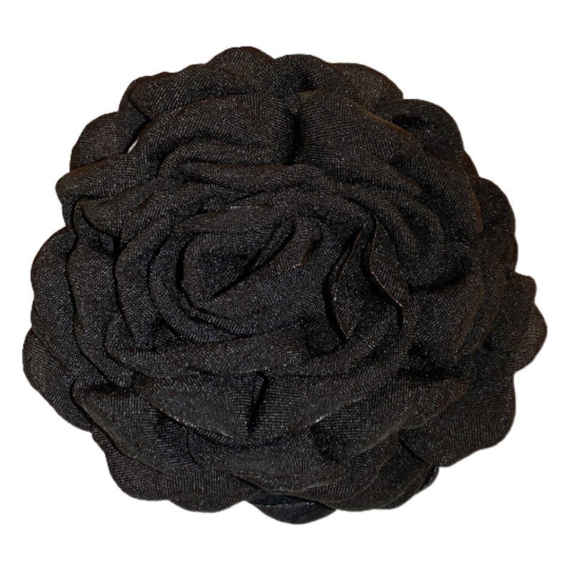 Flor de tela horquilla moda Retro Luz de lujo tiburón clip updo pelo clip francés elegante temperamento accesorios para el cabello para las mujeres al por mayor