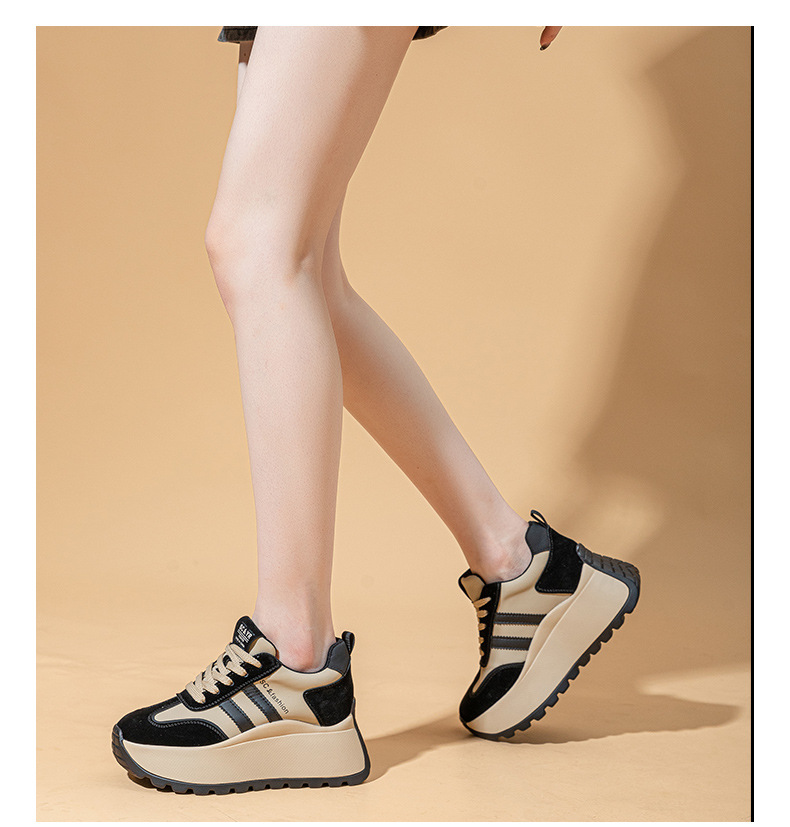 Ténis chunky dad com plataforma sapatos moda feminina_voghion.com