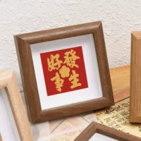 Новая китайская полая фоторамка Qianhong квадратная 4-дюймовая 8-дюймовая рамка квадратная мини-рамка для каллиграфии и живописи