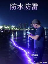 声控串串灯防水户外氛围太阳能led七彩灯闪庭院室内装饰夜市灯串