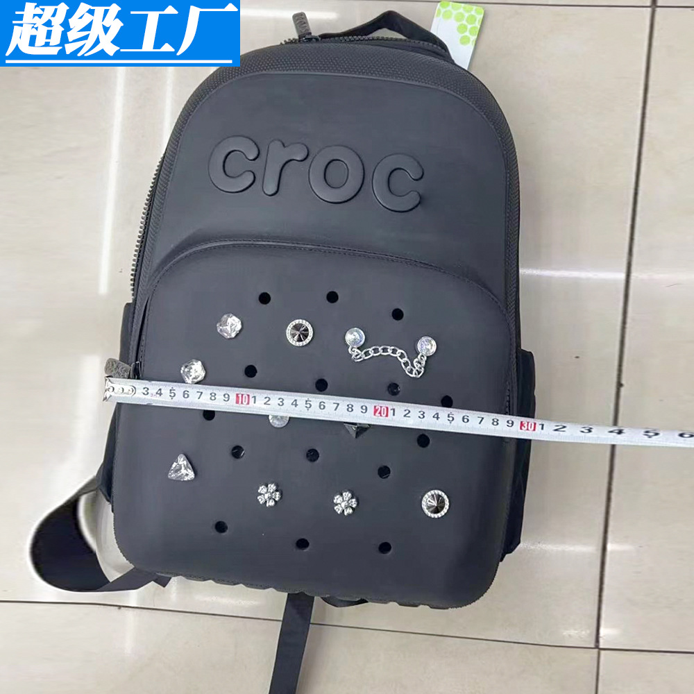 Transfronterizos EVA cueva mochila Carol fuera de montaña viaje croc mochila impermeable bolsa de almacenamiento de bicicleta DIY image 3
