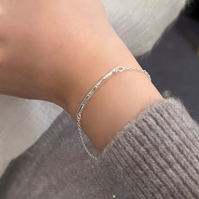 S925碎银子纯银蝴蝶手链女轻奢小众精致足银手镯手饰女友闺蜜礼物|undefined
