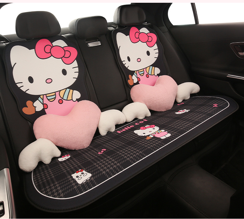 Love Kt Car Seat Cushion for All Seasons, Goddess Popular, High-End Seat Cover, Summer Cooling Pad, Ice Silk