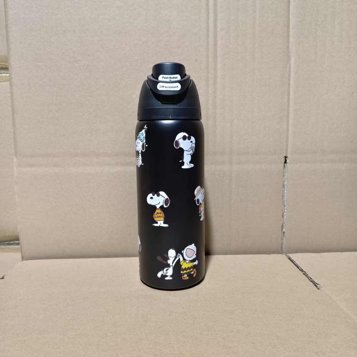 Vaso Aislado de Acero Inoxidable 304 Estilo Owala de Amazon con Asa, Botella de Agua Deportiva, Vaso de Doble Uso, Pajita de Regalo