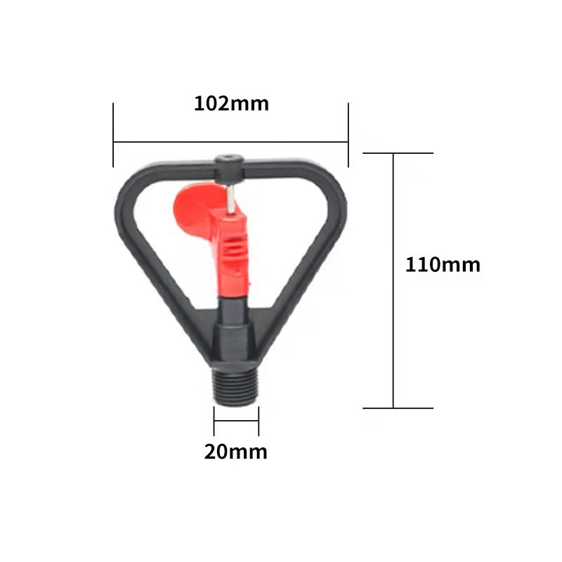 4 puntos plástico rojo corazón mariposa boquilla de lluvia jardín Greening césped riego carretera eliminación de polvo techo boquilla de refrigeración