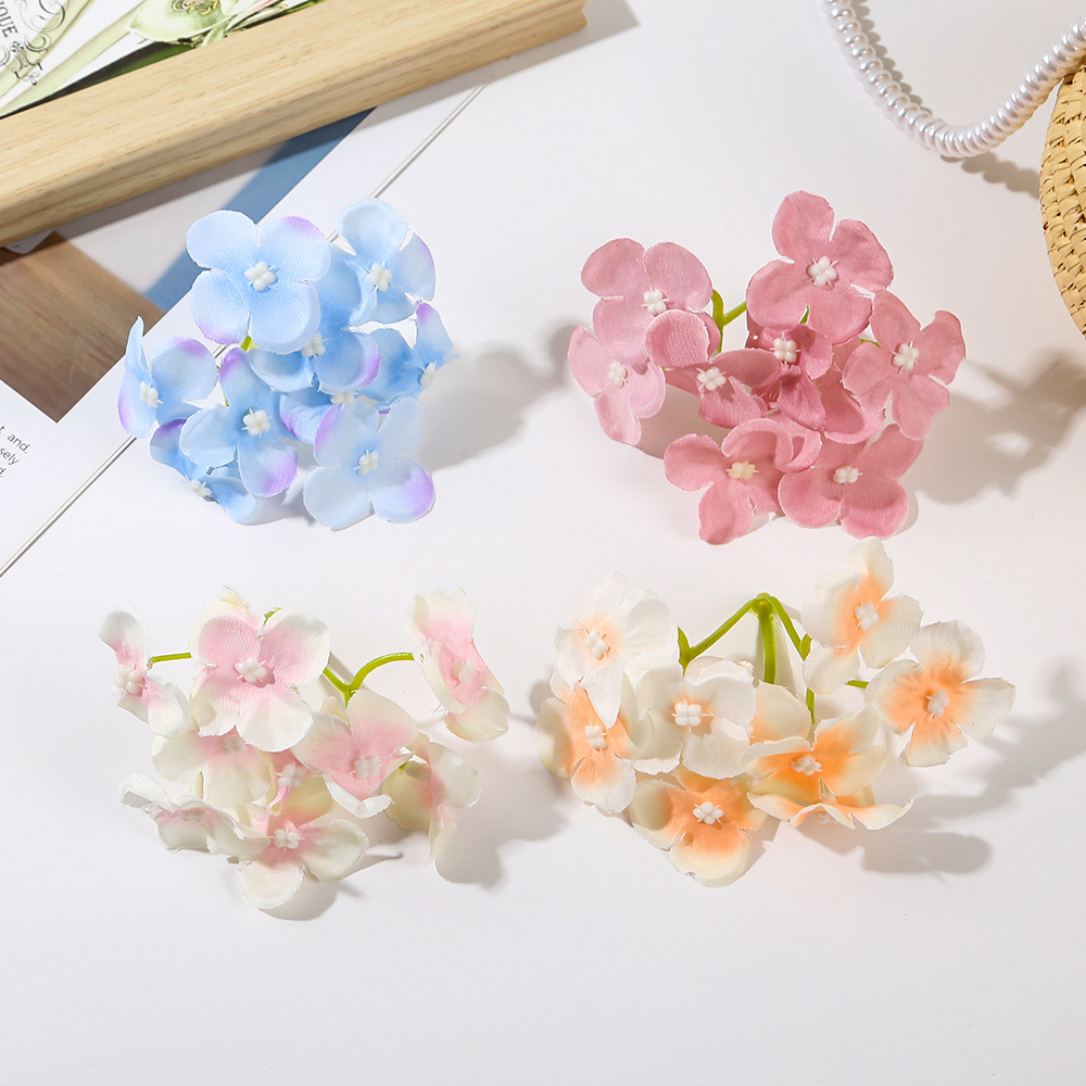 시뮬레이션 수국 가짜 꽃 diy 헤어 액세서리 강당 쇼핑몰 이벤트 장식 꽃 배열 벽 꽃다발 꽃꽂이 액세서리