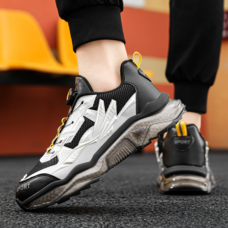 Frühling und Winter Herrenschuhe Herbst Drehknopf Torre Schuhe Trendy Teenager Mittelschüler Keine Schnürsenkel Sneaker_voghion.com