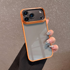 跨境iPhone17PROMAX金属镜头透明手机壳适用苹果16防摔PC保护套15
