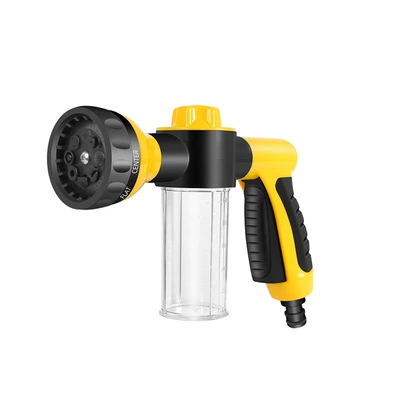 Car High-Pressure Washing Water Gun, Car cleaning tools - yellow-8-modes-of-water-splash