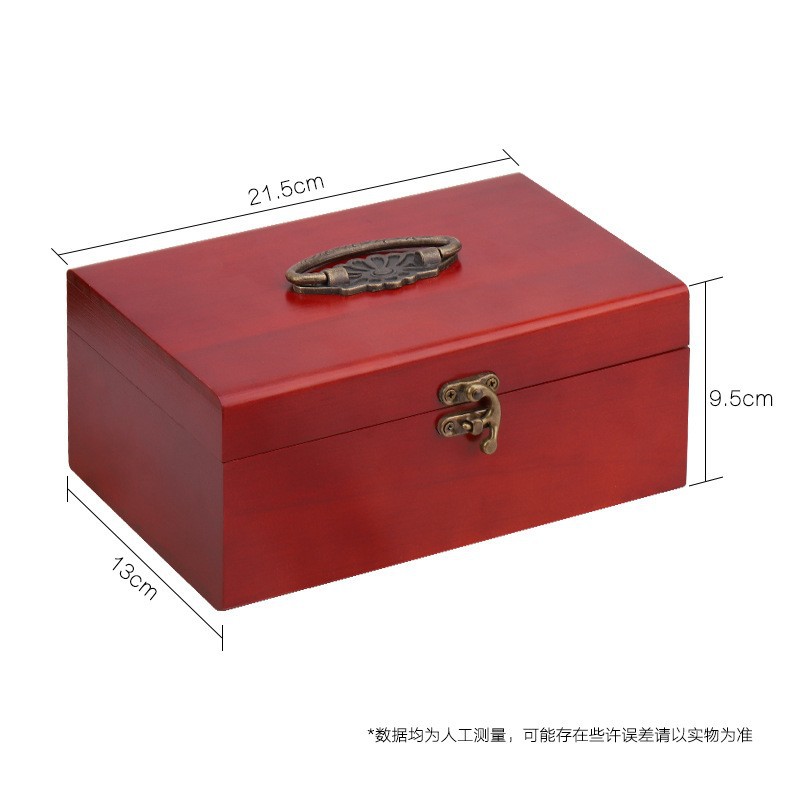 Caja de costura retro de madera maciza, venta directa de fábrica, caja de costura grande multifuncional, juego de herramientas de costura para el hogar, kit de punto de cruz. image 11