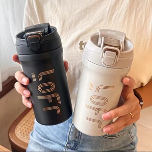 High-Looking Water Cup, Double-Drink Coffee Cup, Car Thermos Cup, 316 Stainless Steel Portable Gift, Export Water Cup