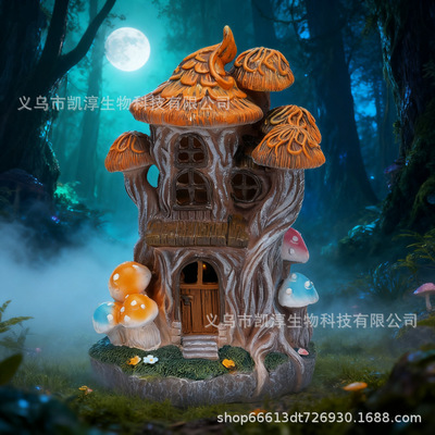 万圣节氛围摆件树脂工艺品装饰摆件户外花园太阳能灯儿童礼物