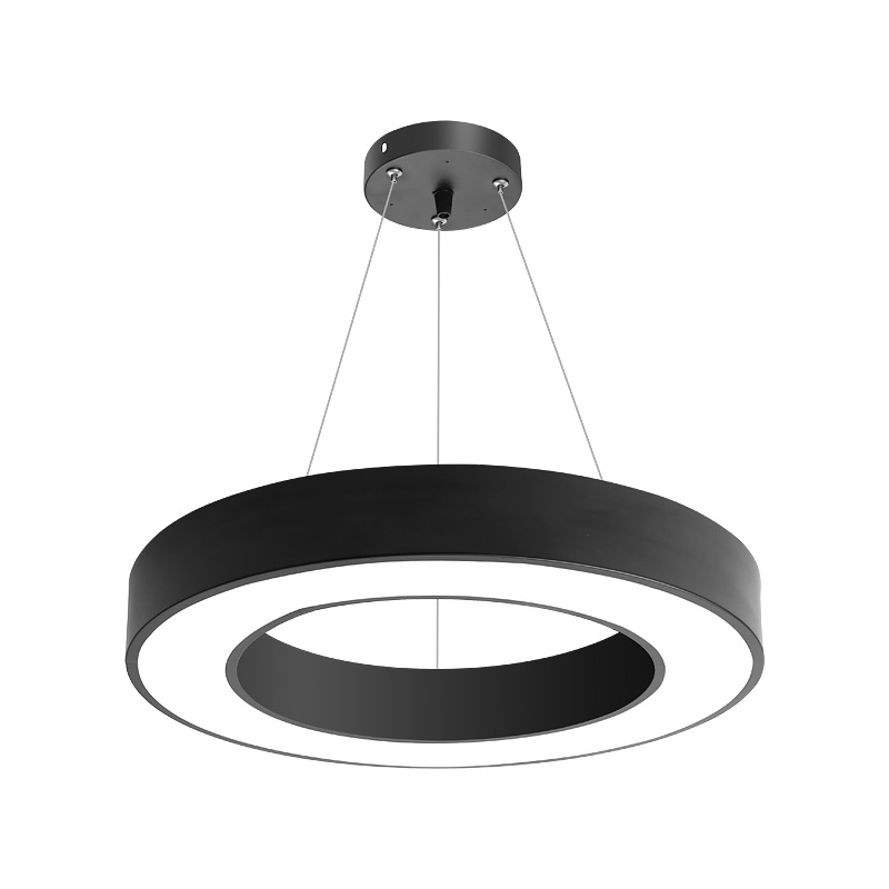 Lámpara circular circular candelabro de oficina gimnasio hotel lobby supermercado aula de baile círculo especial lámpara de herramienta image 5