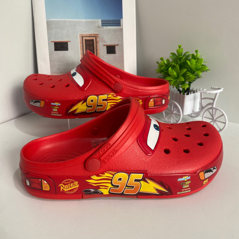 Kajia 95 Lightning Mcqueen Men's and Women's Sports Casual Shoes, Closed-Toe Non-Slip Clogs, Outdoor Beach Shoes Kajia 95 Lightning Mcqueen Men's and Women's Sports Casual Shoes, Closed-Toe Non-Slip Clogs, Outdoor Beach Shoes