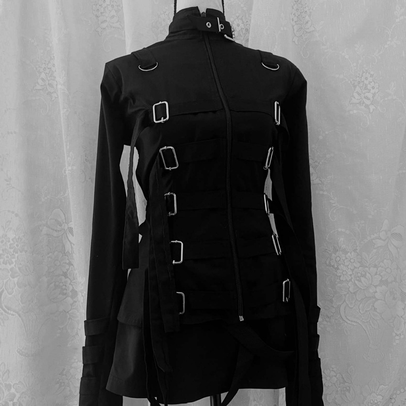 European and American cross-border autumn vintage black niche design hoodies, jackets, and unique tops wholesale European and American cross-border autumn vintage black niche design hoodies, jackets, and unique tops wholesale