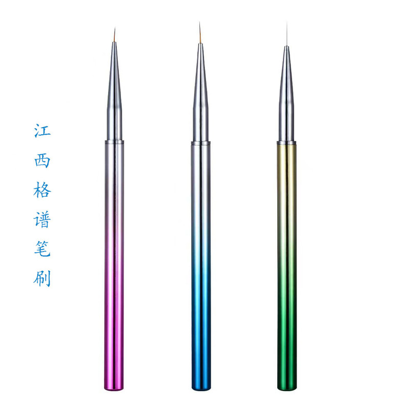 Nail salon special electroplating gradient nail pen ultra fine brush nail tool painting pen set brush suit