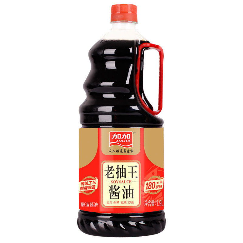 Jiajia laogawang 1.9L/barrel fried dishes braised pure grain brewed soy sauce kitchen coloring seasoning household pack