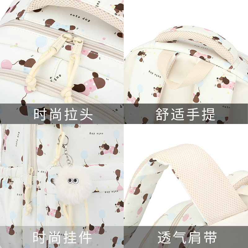 Nueva mochila ligera casual lindas mochila escolar de estudiantes de secundaria primaria mujer simple mochila de moda ligera al por mayor