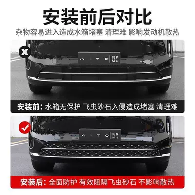 Automobile anti-insect net: Grille Protection Water Tank Protection