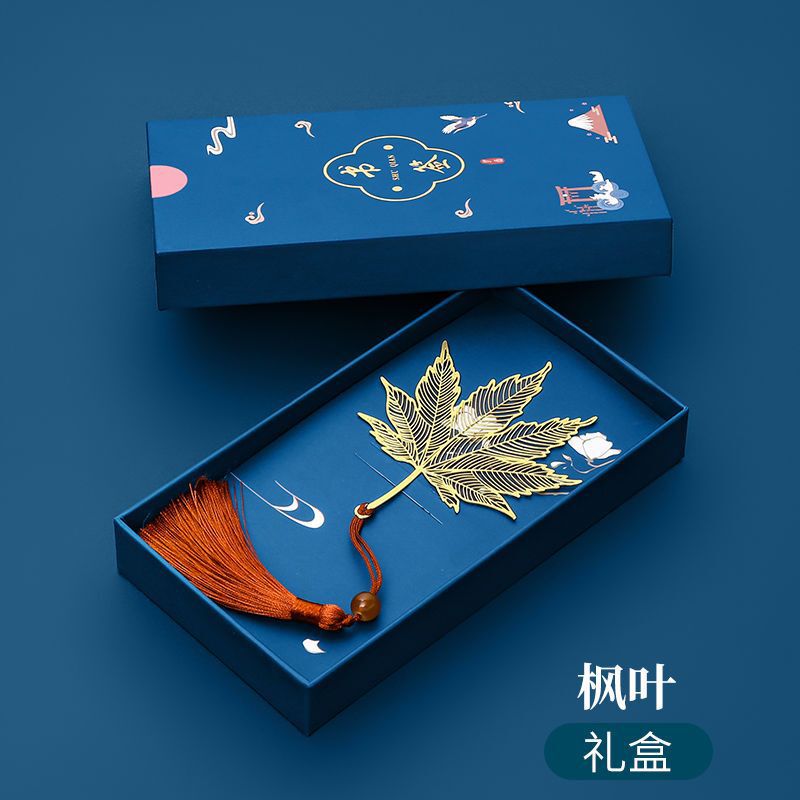 金属书签古典中国风黄铜团扇金莲花创意学生用文艺毕业礼物送老师|undefined