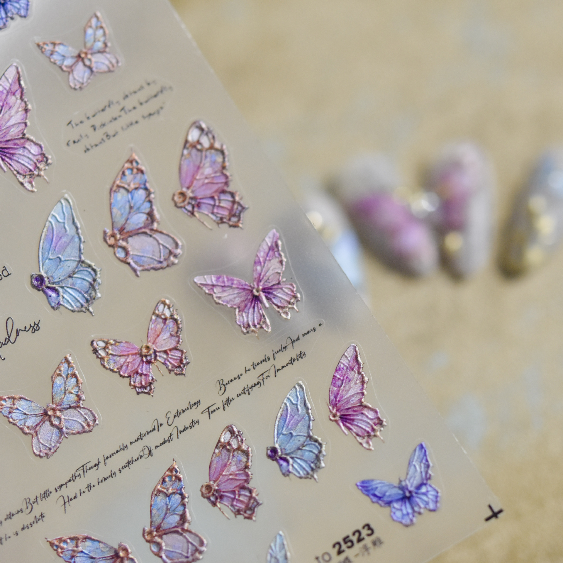 Simple Style Butterfly Nail Sticker Nail Sticker 1 Piece display picture 10