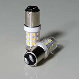 跨境热卖led玉米灯BA15D卡扣12-24v灯泡双接触点灯泡批发